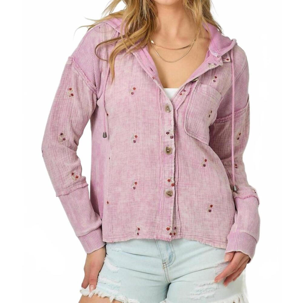 NEW MYSTREE morning mist jacket in washed rose